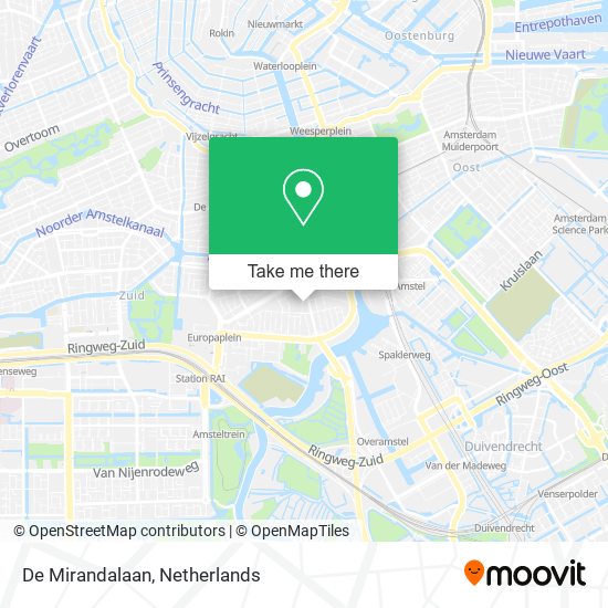 De Mirandalaan map