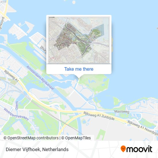 Diemer Vijfhoek map