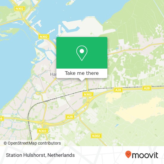 Station Hulshorst map