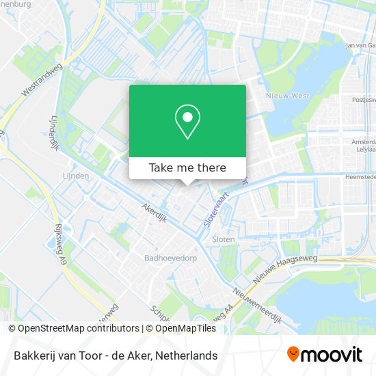 Bakkerij van Toor - de Aker map