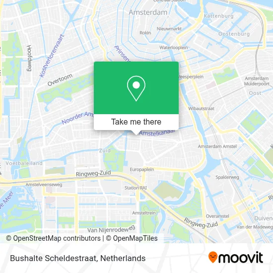 Bushalte Scheldestraat map