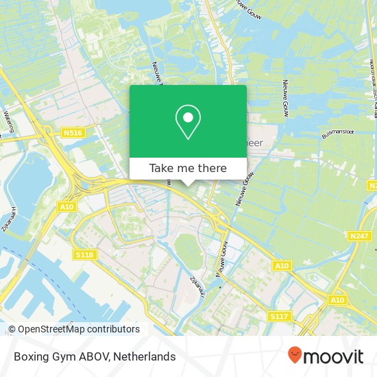 Boxing Gym ABOV map