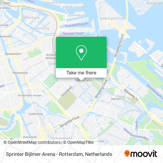 Sprinter Bijlmer-Arena - Rotterdam map