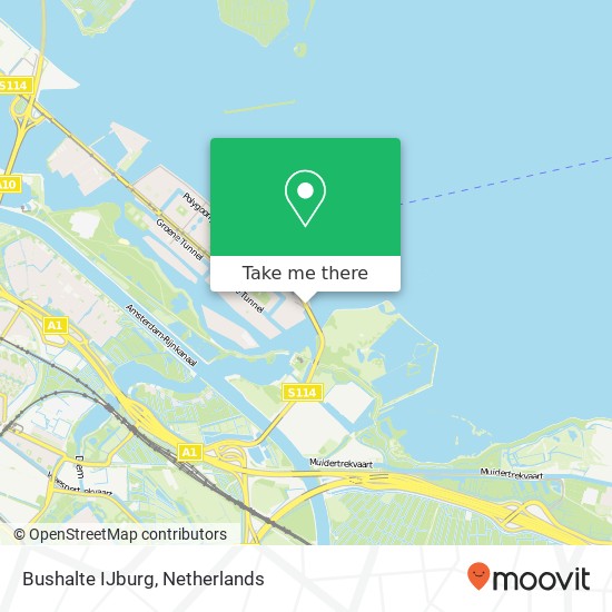 Bushalte IJburg Karte