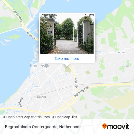 Begraafplaats Oostergaarde map