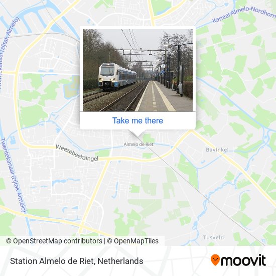 Station Almelo de Riet map