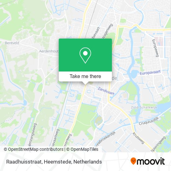 Raadhuisstraat, Heemstede map