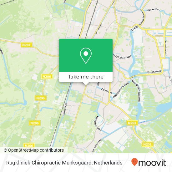 Rugkliniek Chiropractie Munksgaard map