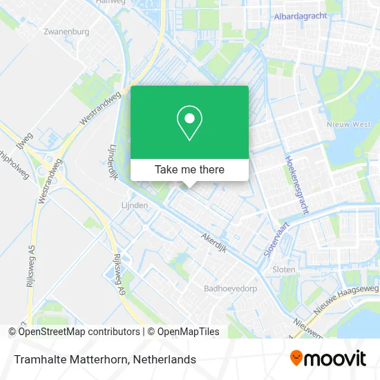 Tramhalte Matterhorn map