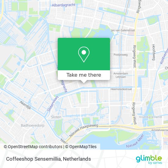 Coffeeshop Sensemillia map