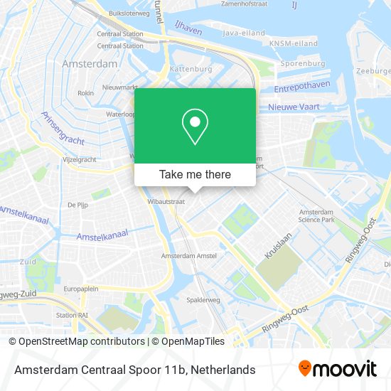 Amsterdam Centraal Spoor 11b map