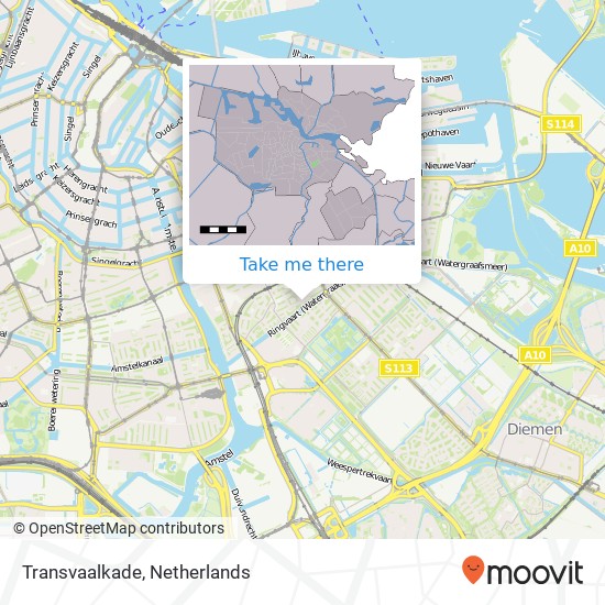 Transvaalkade map