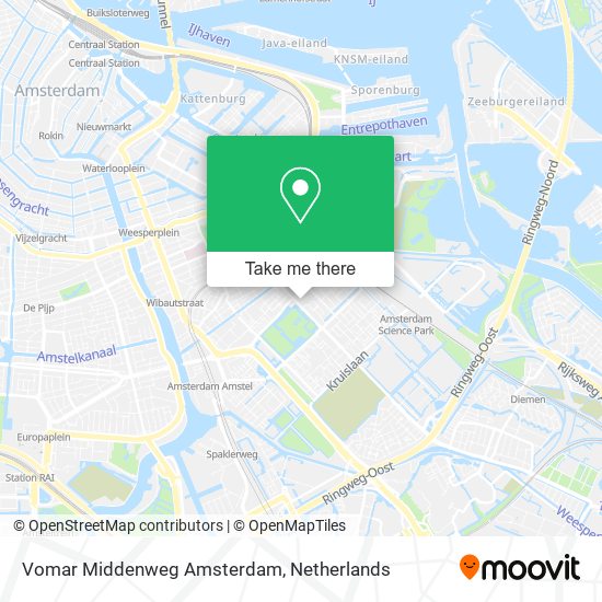 Vomar Middenweg Amsterdam map