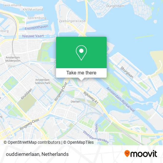 ouddiemerlaan map
