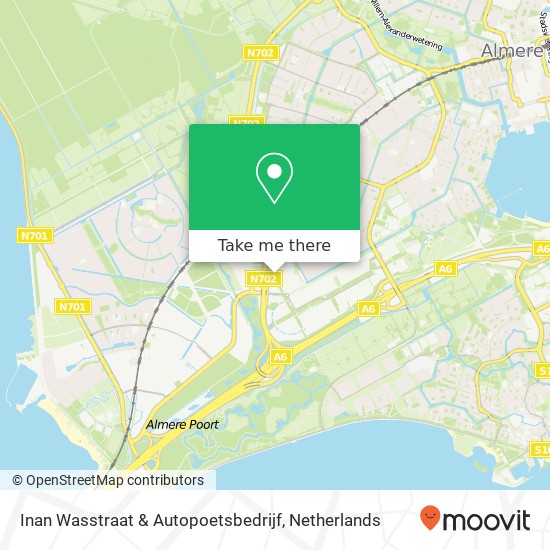 Inan Wasstraat & Autopoetsbedrijf Karte