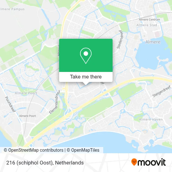 216 (schiphol Oost) map