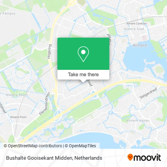 Bushalte Gooisekant Midden map