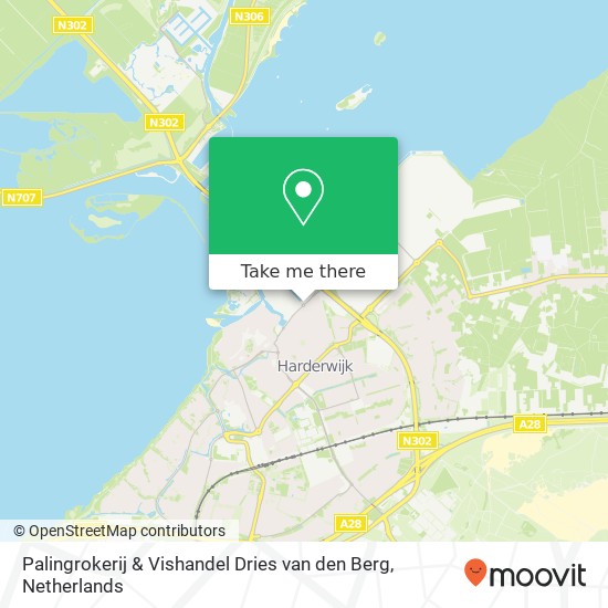 Palingrokerij & Vishandel Dries van den Berg map