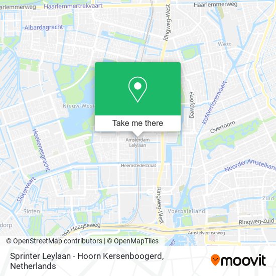 Sprinter Leylaan - Hoorn Kersenboogerd map