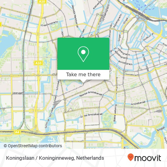 Koningslaan / Koninginneweg map