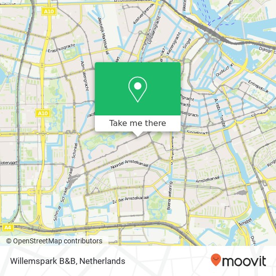 Willemspark B&B map