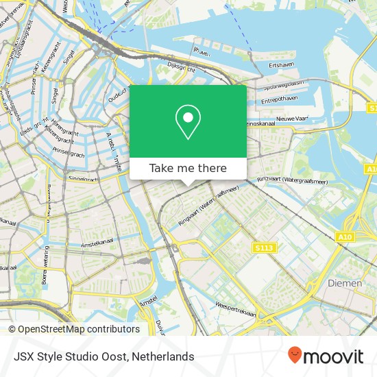 JSX Style Studio Oost map