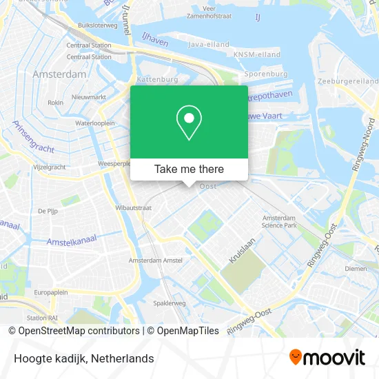 Hoogte kadijk map