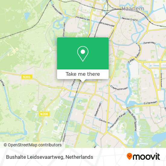 Bushalte Leidsevaartweg map