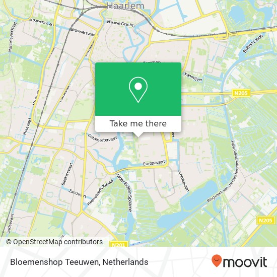 Bloemenshop Teeuwen map