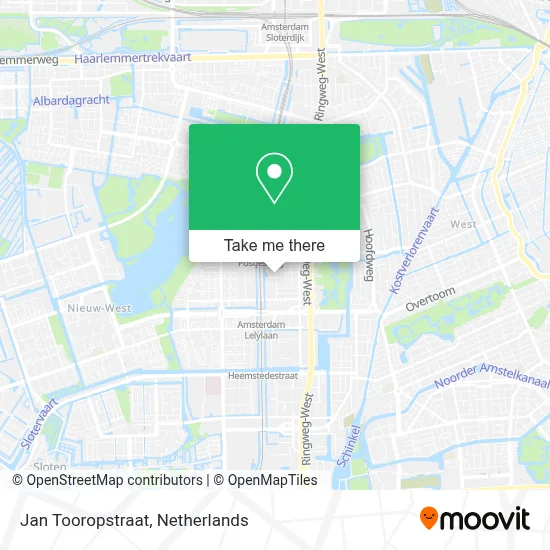 Jan Tooropstraat map