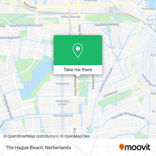 The Hague Beach map