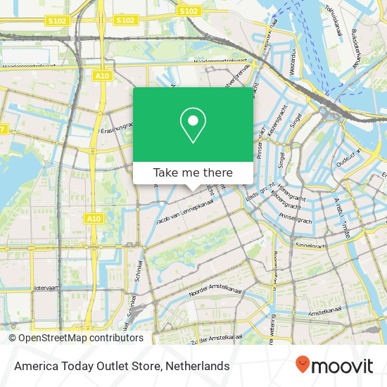 America Today Outlet Store map