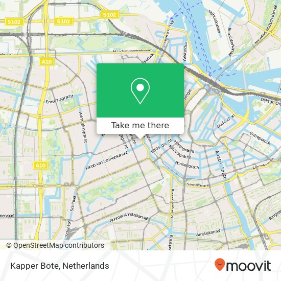 Kapper Bote map