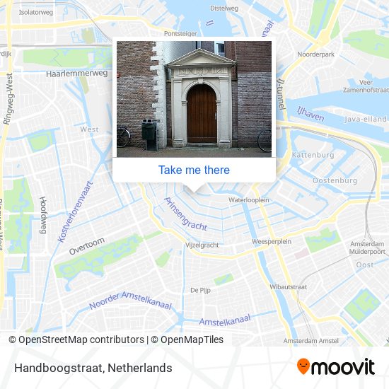 Handboogstraat map