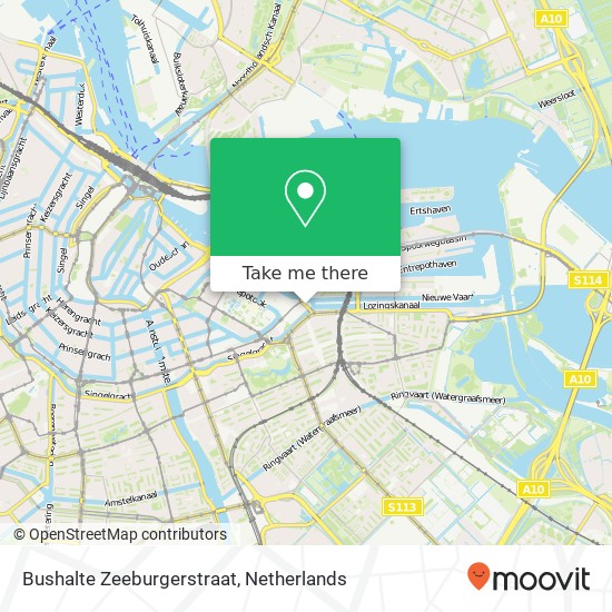 Bushalte Zeeburgerstraat Karte