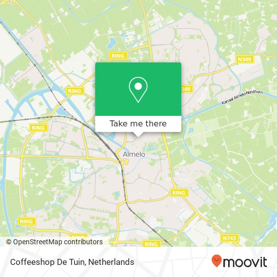 Coffeeshop De Tuin map