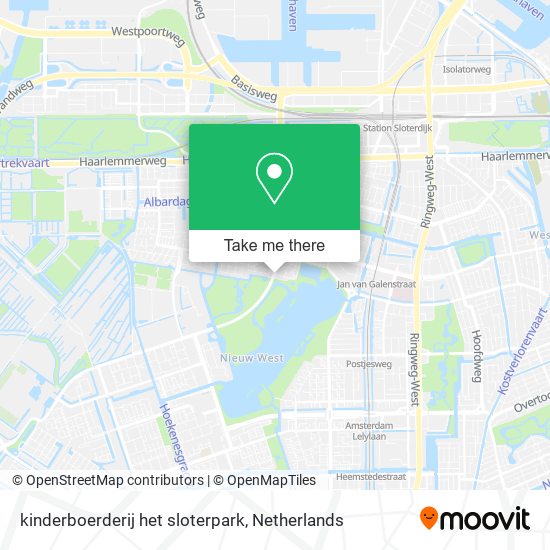 kinderboerderij het sloterpark map