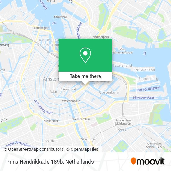 Prins Hendrikkade 189b Karte
