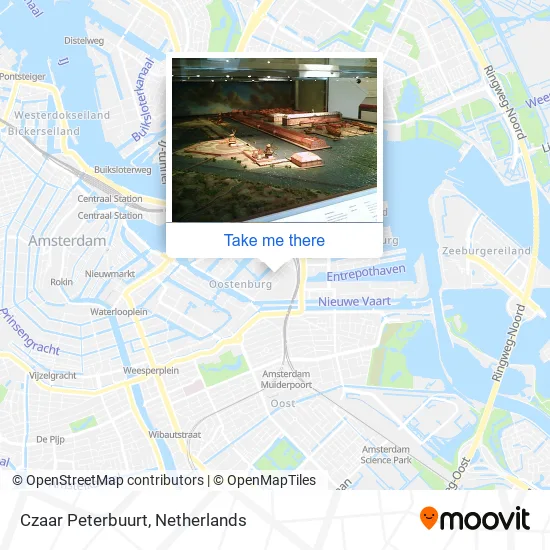 Czaar Peterbuurt Karte