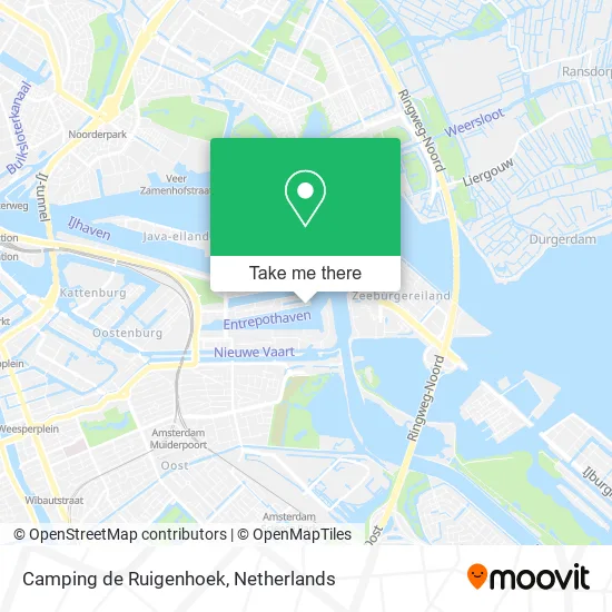 Camping de Ruigenhoek map
