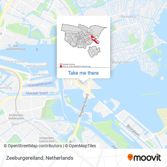 Zeeburgereiland map