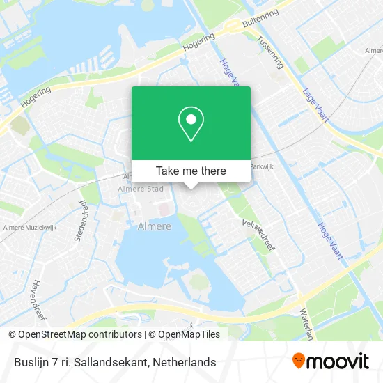 Buslijn 7 ri. Sallandsekant map