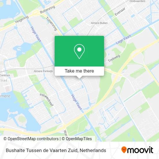 Bushalte Tussen de Vaarten Zuid map