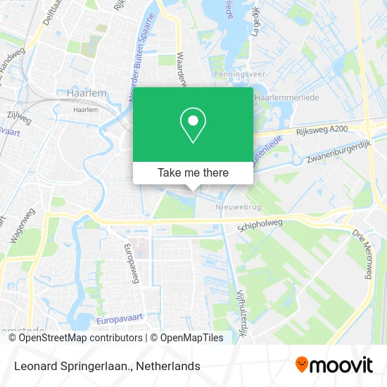Leonard Springerlaan. map