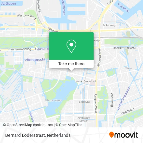 Bernard Loderstraat map