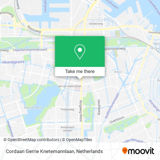 Cordaan Gerrie Knetemannlaan map