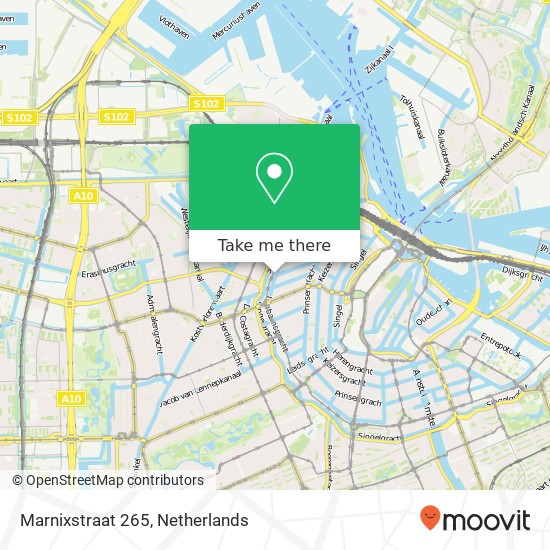 Marnixstraat 265 Karte