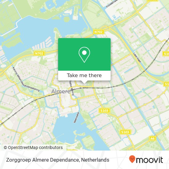 Zorggroep Almere Dependance map