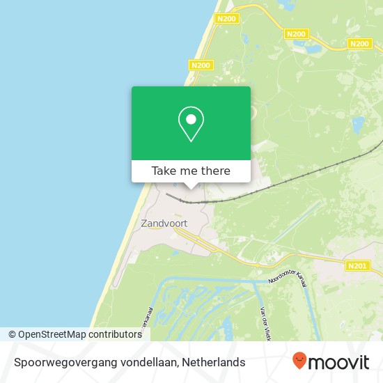 Spoorwegovergang vondellaan Karte