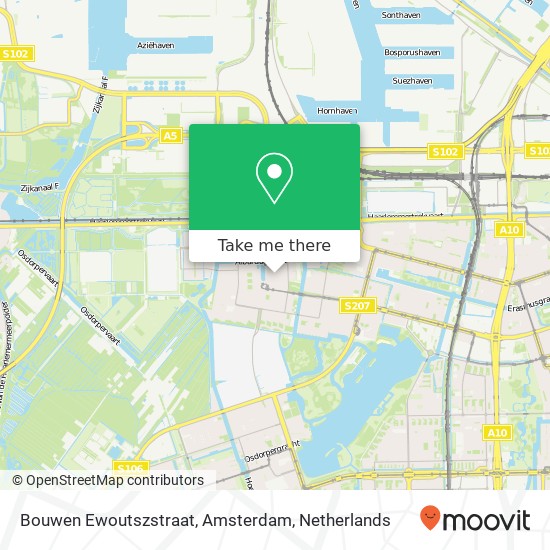 Bouwen Ewoutszstraat, Amsterdam map